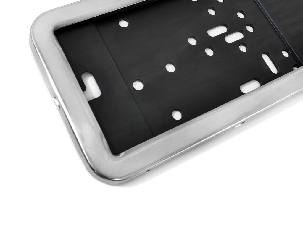 RVS Kentekenplaathouder - Chromen RVS uitvoering - Per Stuk