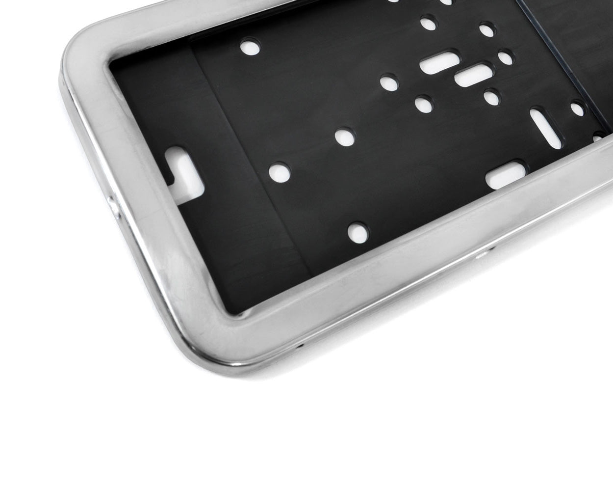 RVS Kentekenplaathouder - Chromen RVS uitvoering - Per Stuk