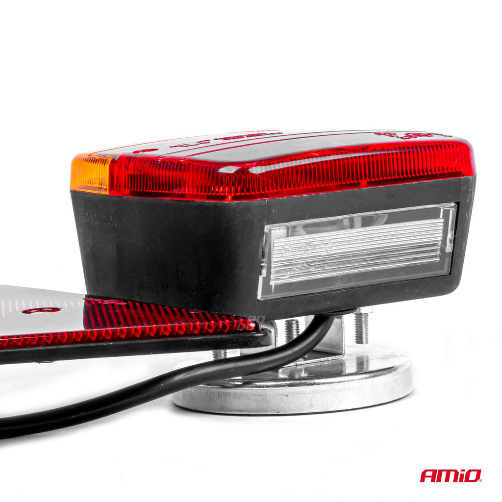 7-Polige magnetische aanhanger verlichting incl. bekabeling en reflectoren
