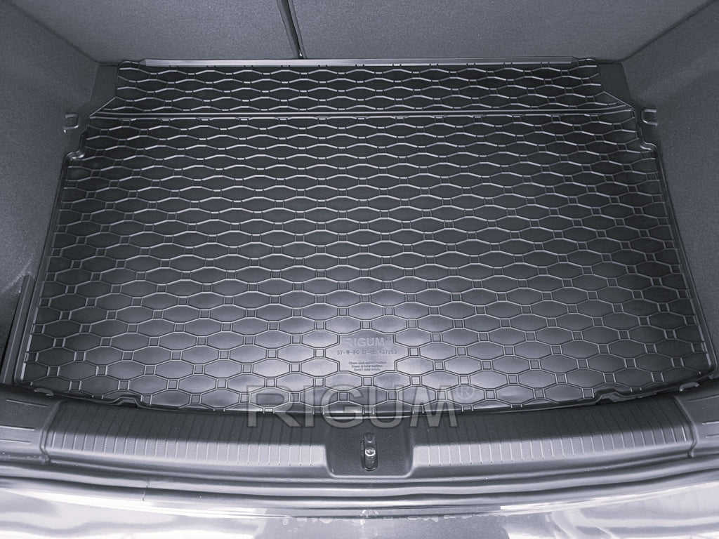Kofferbakmat voor Volkswagen Polo (AW) (vanaf 2017), voor modellen met hoge- of lage laadvloer. - Rubber