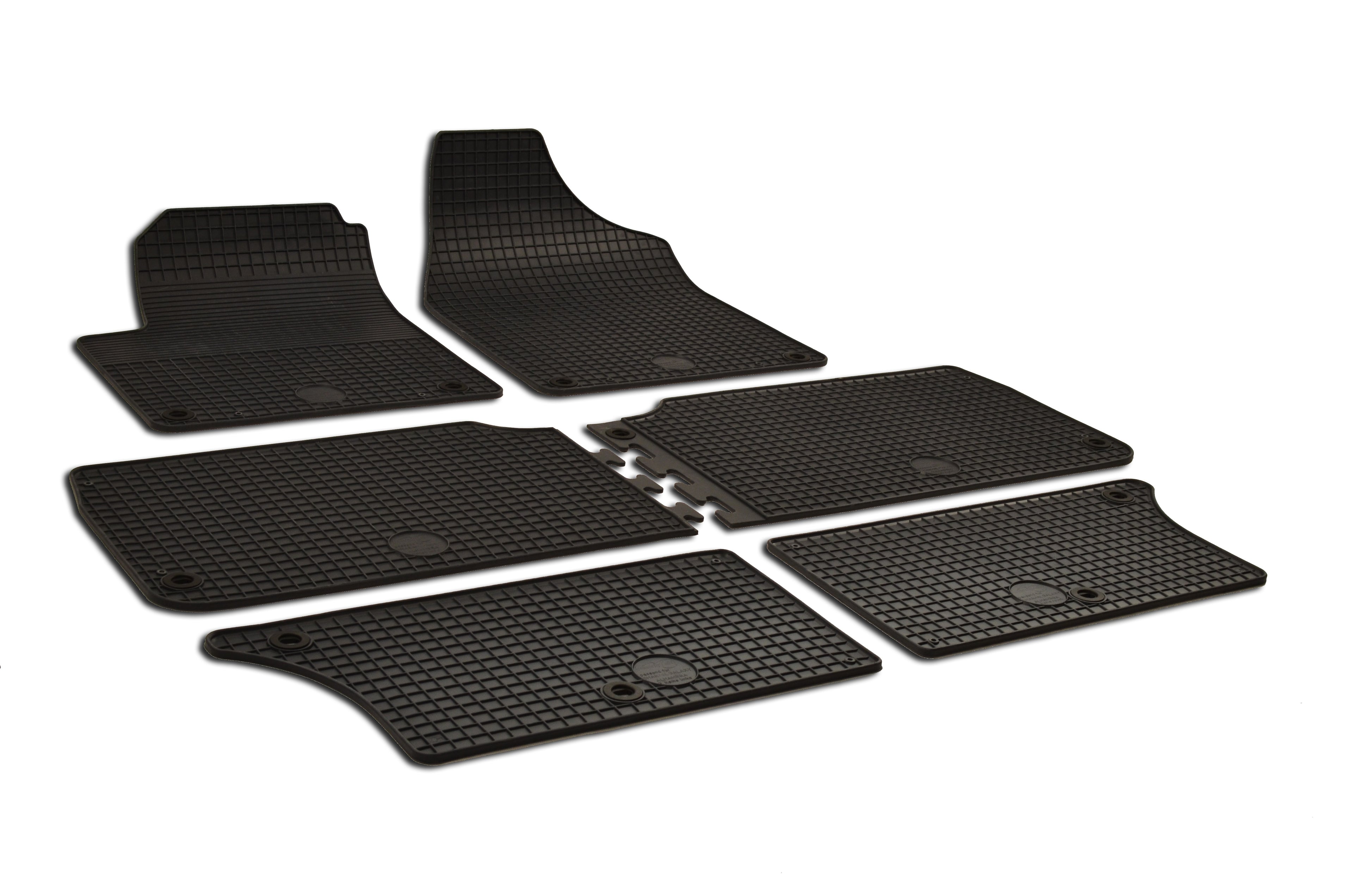 Rubber automatten op maat - Seat ALHAMBRA, Vw Sharan 1996-2009 (ovale bevestiging)