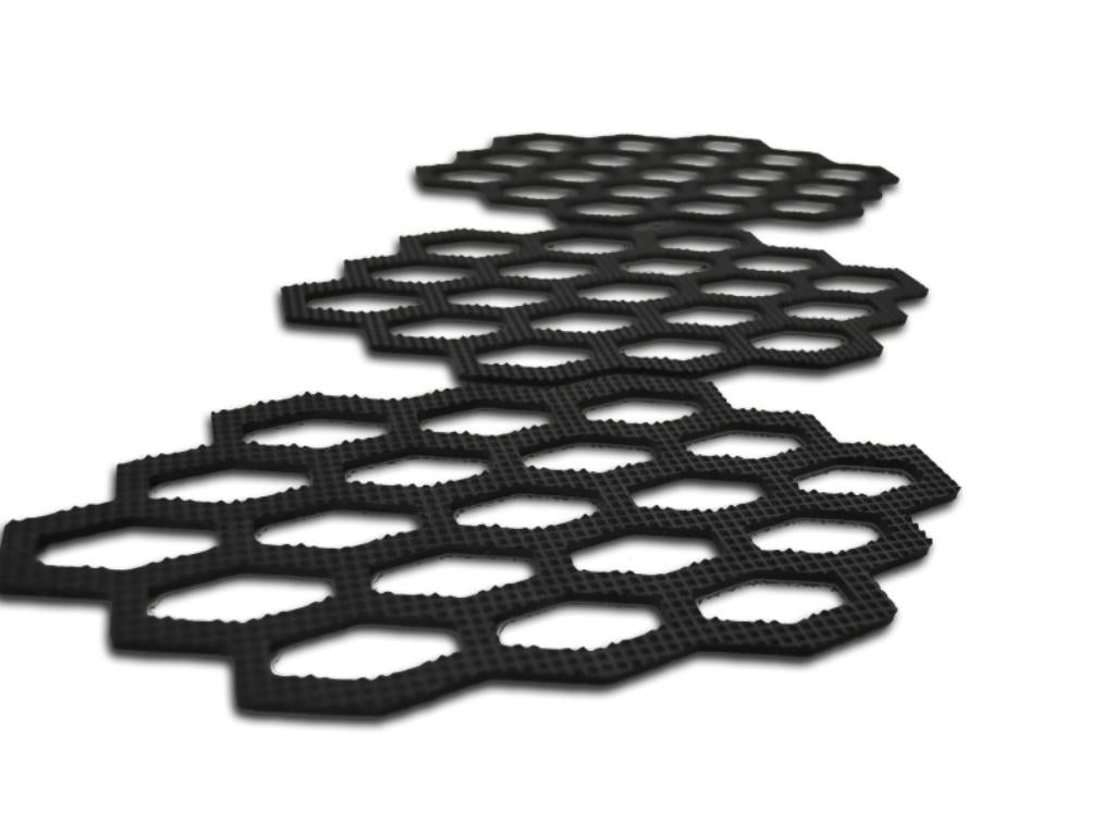 Antislip-pads voor kofferbakmatten - 3 stuks - Rubber