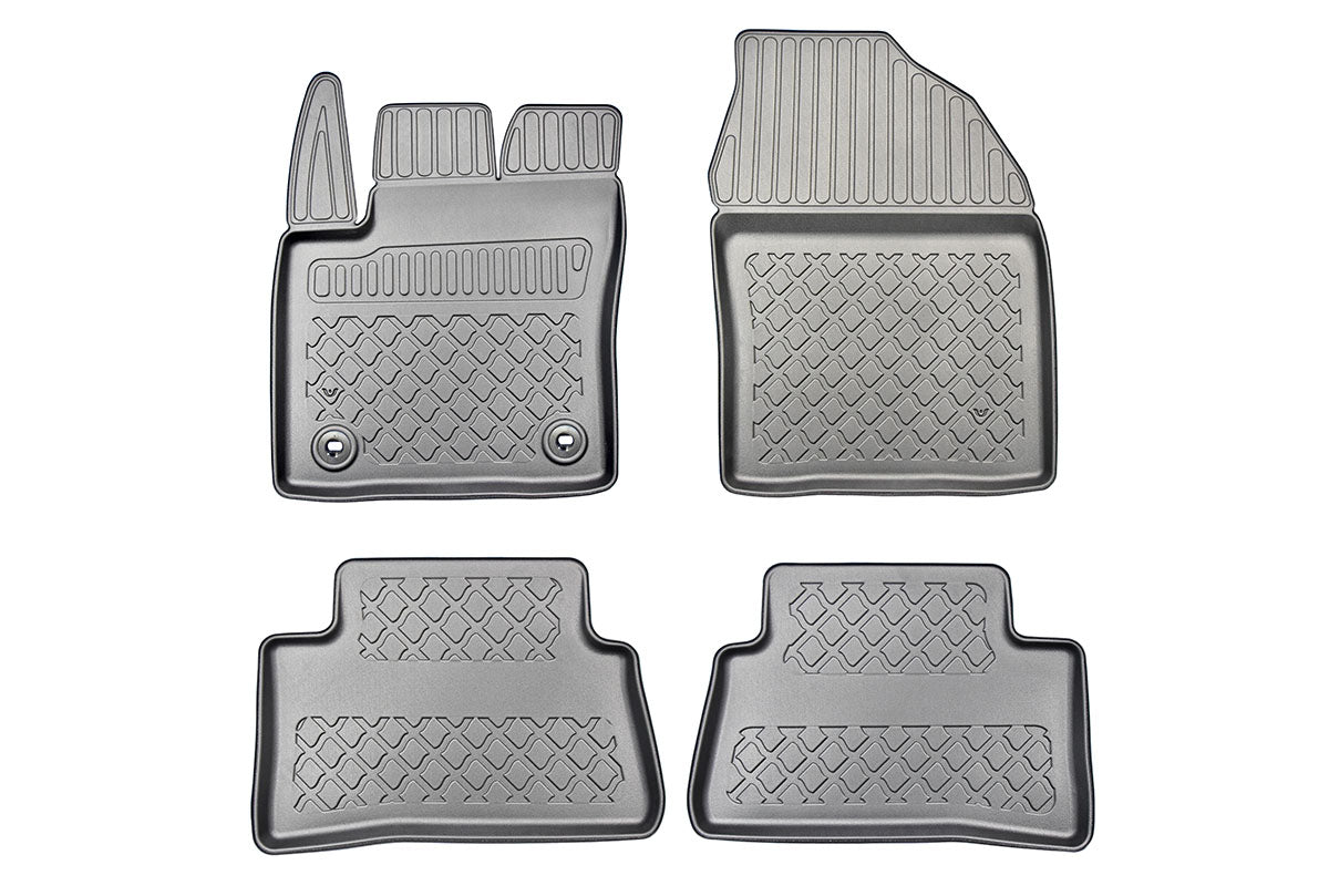 3D Automatten voor Toyota C-HR (2017-2024) en Toyota C-HR (vanaf 2024-) - TPE-Rubber - 4-delig