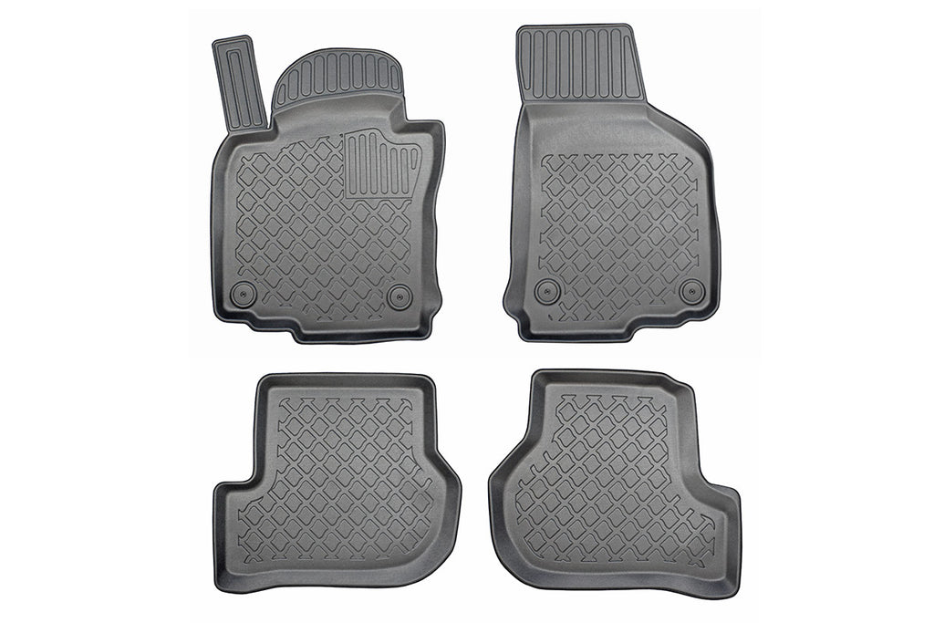3D Automatten voor Volkswagen Golf 5, Golf 6, Jetta, Scirocco, Skoda Octavia 2 vanaf 2003 - TPE-Rubber - 4-delig
