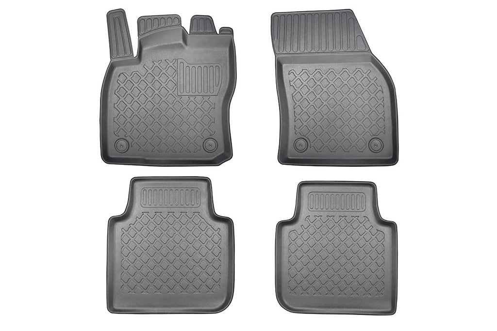 3D Automatten voor Skoda Kodiaq, Volkswagen Tiguan Allspace, Volkswagen Tarraco (vanaf 2017-) - TPE-Rubber - 4-delig