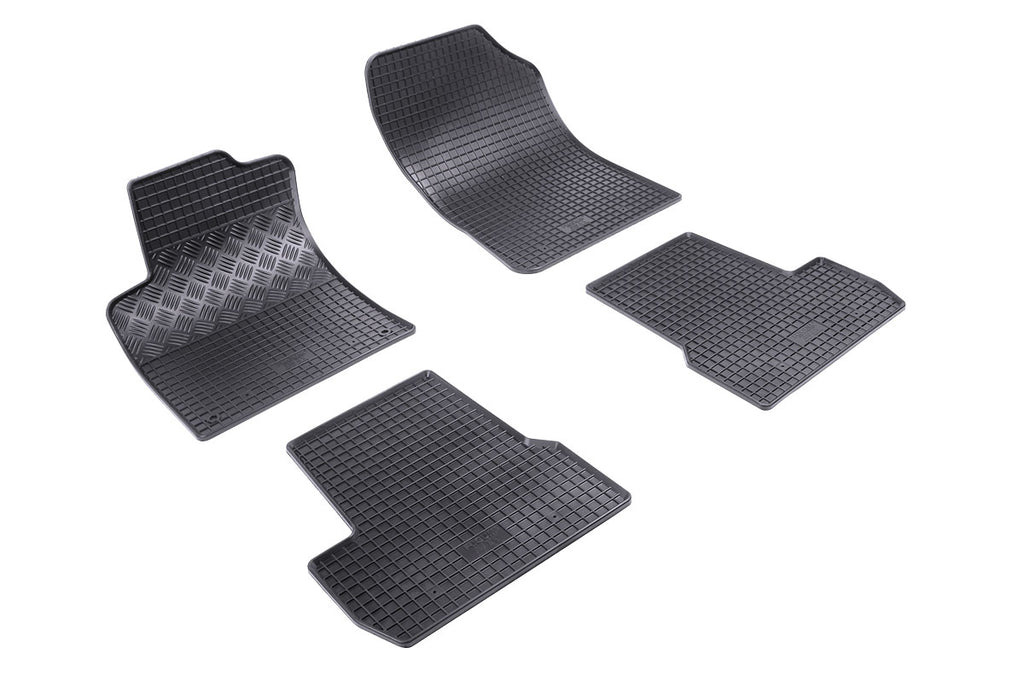 Rubber automatten voor Citroën C3 (2010-2016), Citroën DS3 (2010-2019) - Rubber - 4-delig - Complete set