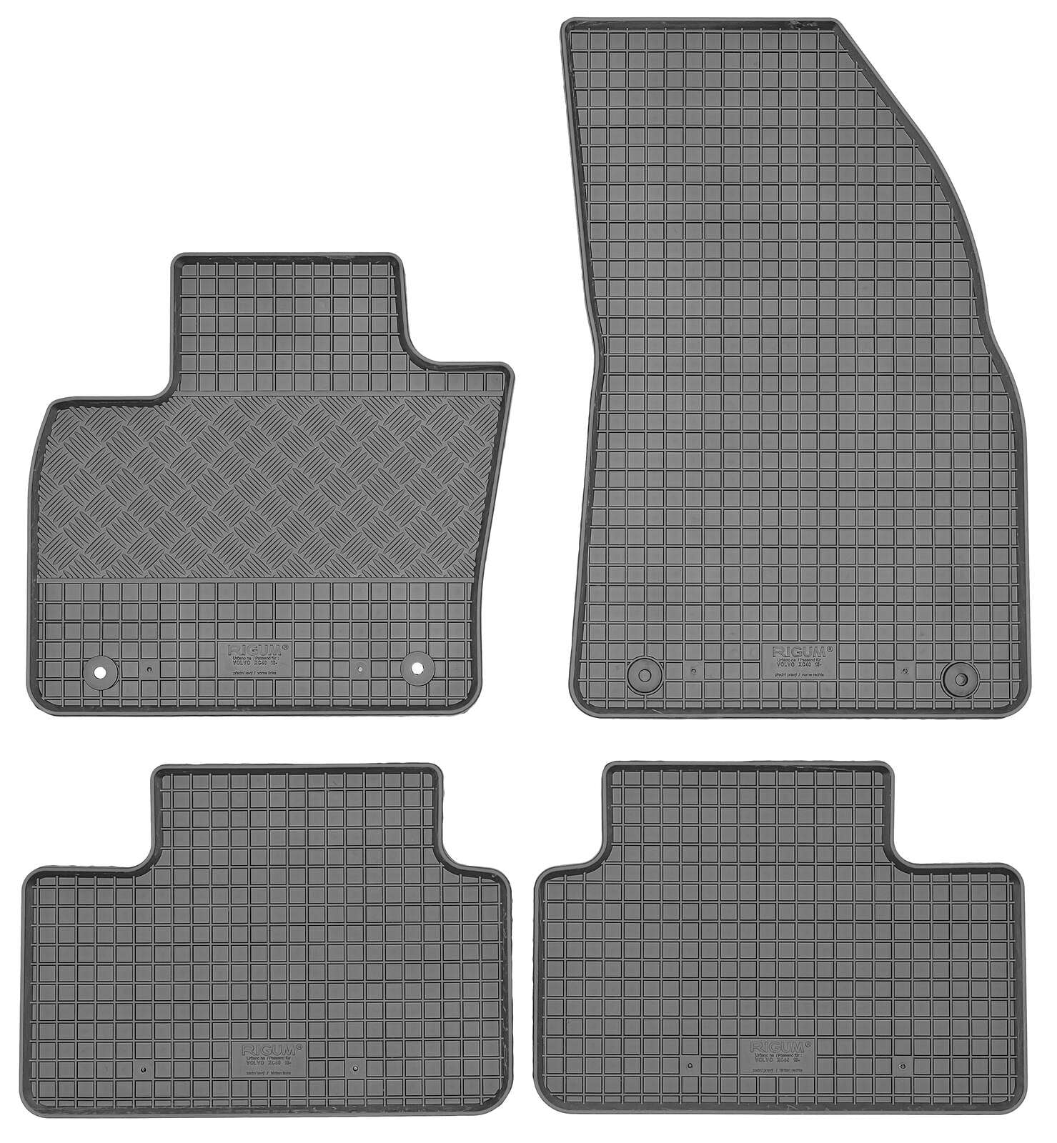 Rubber automatten voor Volvo XC40 (2018-heden) - Rubber - 4-delig - Complete set