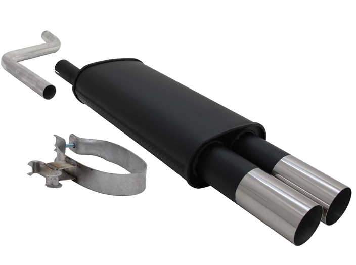 Novus einddemper voor Vw Polo 2, Polo 3 - 2 x 76mm - RL-Design