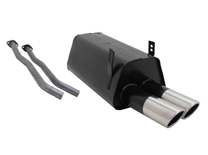 Novus einddemper voor Bmw 3-Serie E36 Sedan, Coupe, Cabrio, Touring  - 2 x 76mm - SR-Design