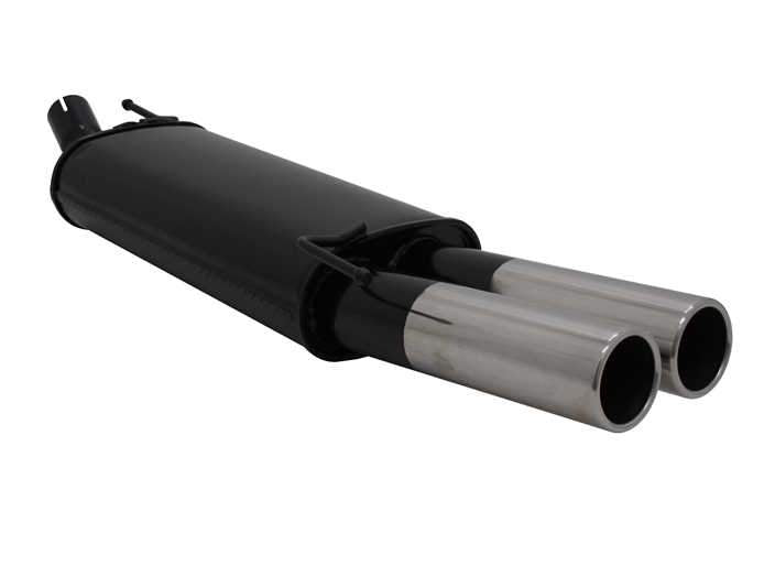Novus einddemper voor Vw Golf 3, Golf 4 Cabrio - 2x76 mm - M-Design