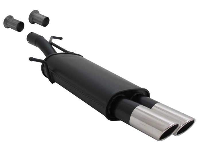 Novus einddemper voor Citroen C4, Peugeot 307 - 2x76 mm - SR-Design
