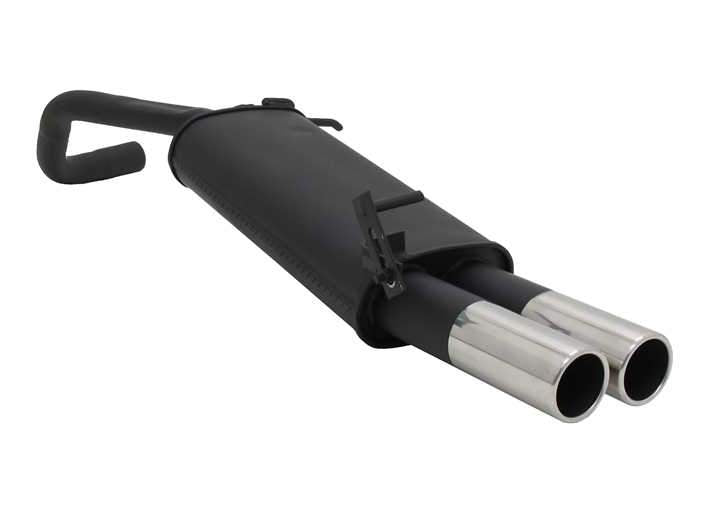 Novus einddemper voor Vw Polo 9N, 9N3 2001-2009 - 2x76 mm - M-Design