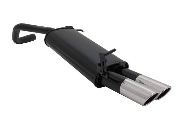 Novus einddemper voor Vw Polo 5, Polo 5 Facelift - 2x76 mm - SR-Design