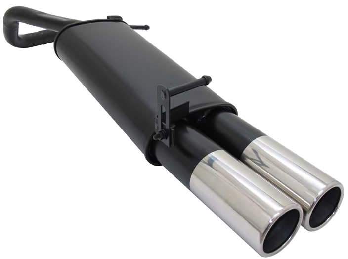 Novus einddemper voor Vw Polo 5, Polo 5 Facelift - 2x90 mm - M-Design