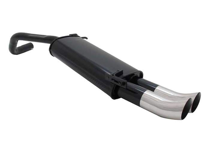 Novus einddemper voor Vw Polo 9N, 9N3 2001-2009 - 2x76 mm - DTM