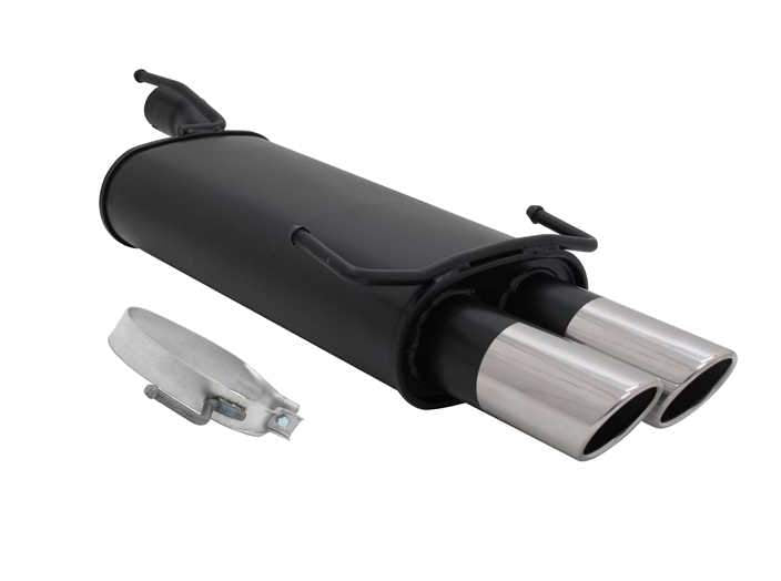 Novus einddemper voor Opel Astra F, Kadett E - 2 x 76mm - SR-Design