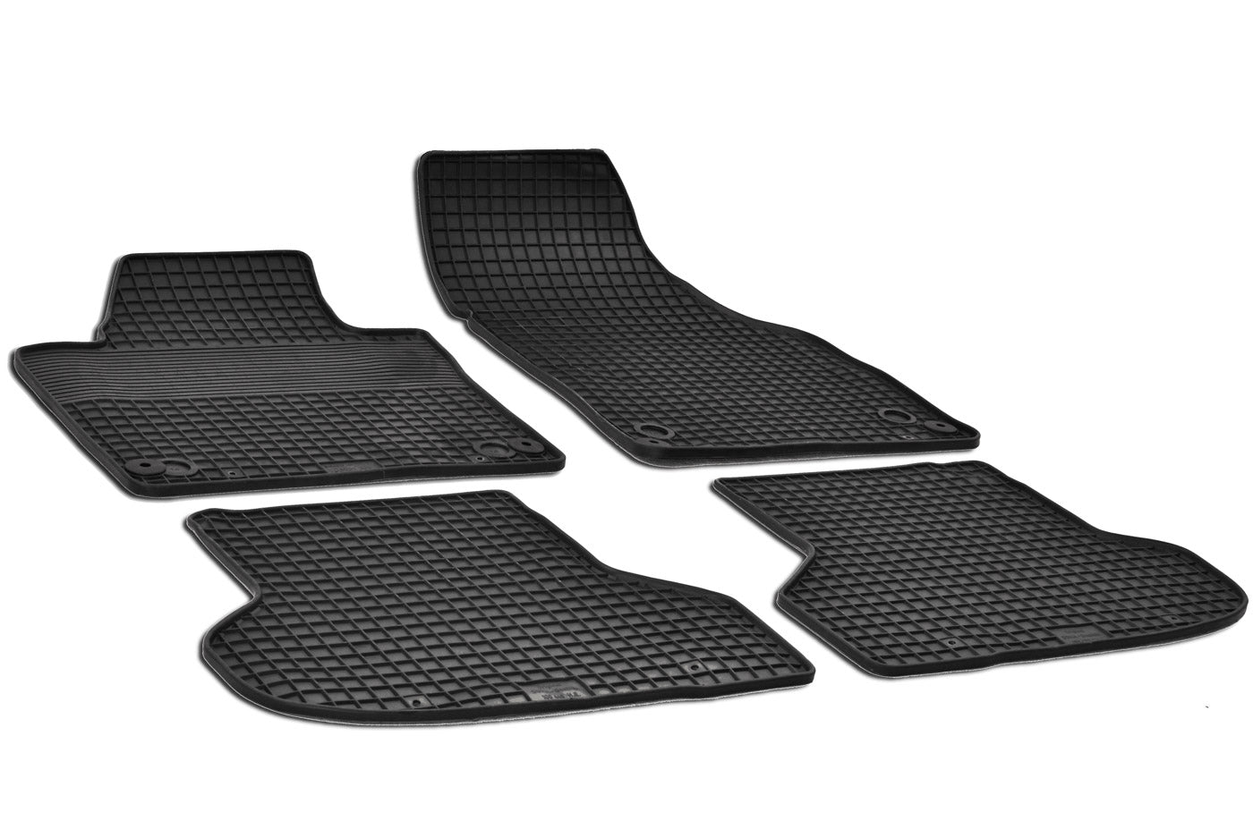 Rubber automatten voor Audi A3 8P en A3 8PA Sportback 2003-2011 - Rubber - 4-delig - Complete set