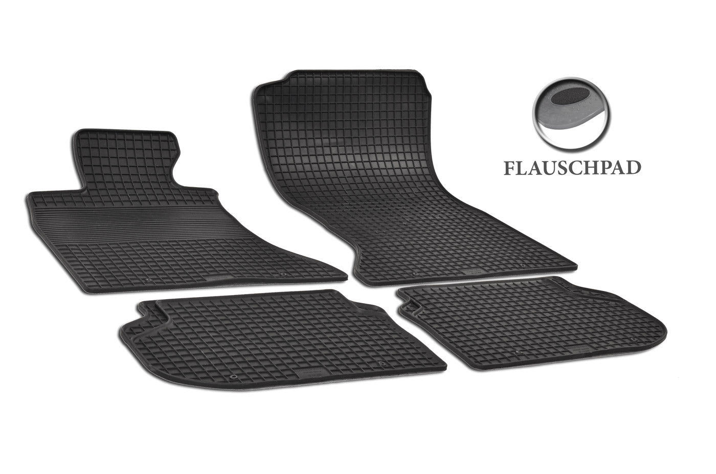 Rubber automatten voor BMW 5-serie F10/F11 2010-2017 - Rubber - 2-delig - Alleen voor