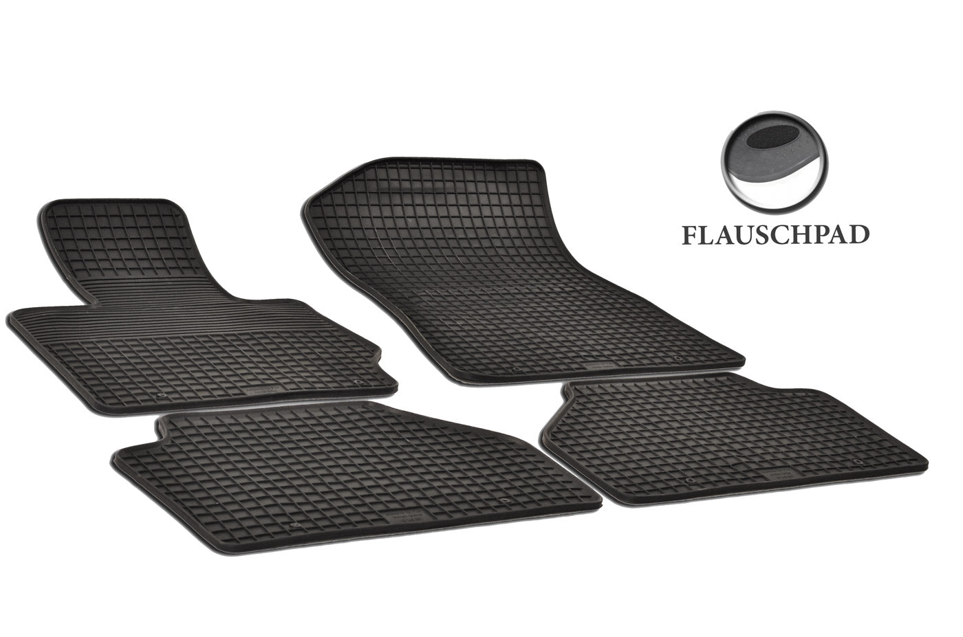 Rubber automatten voor BMW X3 F25 2010-2017 & X4 F26 2014-2018 - Rubber - 4-delig - Complete set