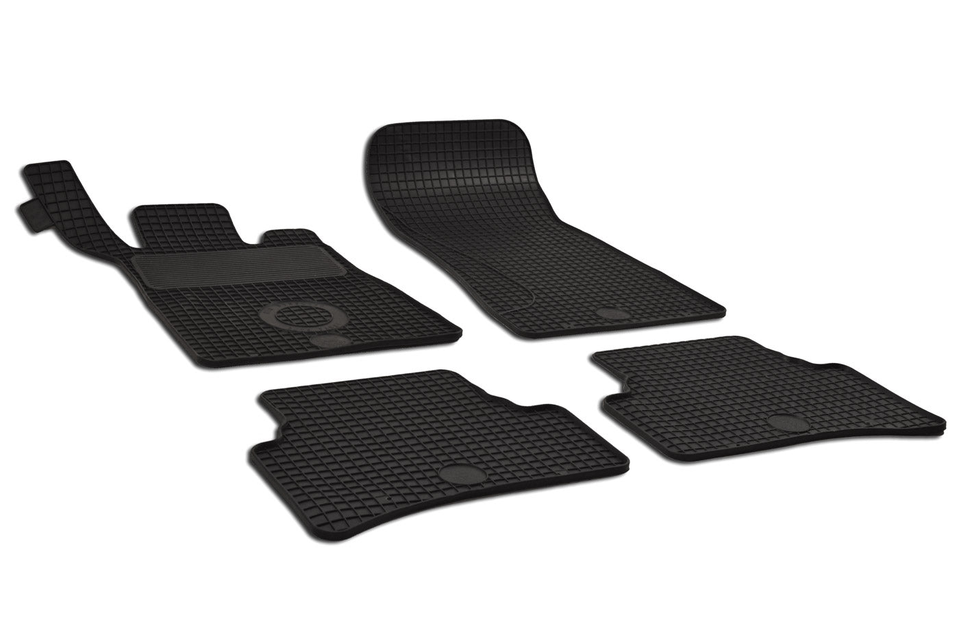 Rubber automatten voor Mercedes C-Klasse W203 2000-2007 - Rubber - 4-delig - Complete set