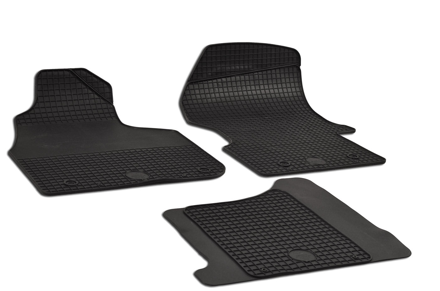 Rubber automatten voor Mercedes SPRINTER 2006- en VW CRAFTER 2006-2016 - Rubber - 3-delig - Alleen voor