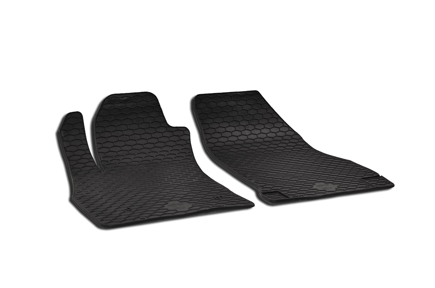 Rubber automatten voor Opel COMBO D 2011-2017 , Fiat Doblo 2009-2015 en vanaf 2015 - Rubber - 2-delig - Alleen voor