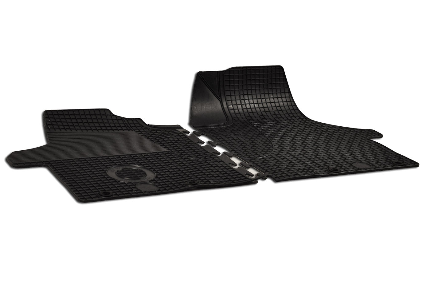 Rubber automatten voor VW Transporter T5 2003-2010 - Rubber - 2-delig - Alleen voor