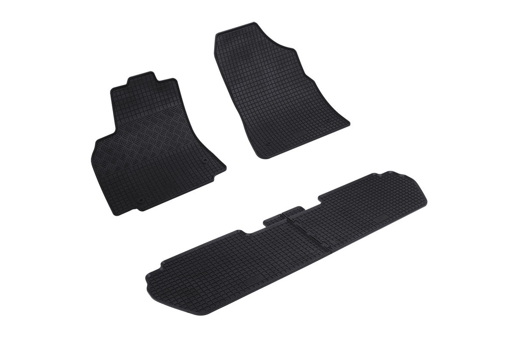 Rubber automatten voor Citroën Berlingo 2 Multispace (2008-2018), Peugeot Partner Tepee (2008-2018) met Child Pack