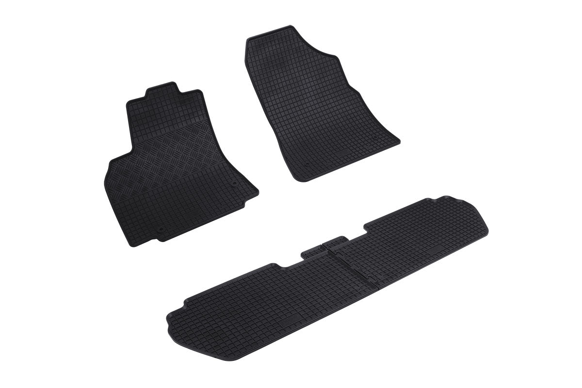 Rubber automatten voor Citroën Berlingo 2 Multispace (2008-2018), Peugeot Partner Tepee (2008-2018) met Child Pack