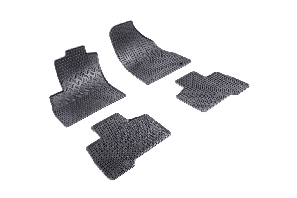 Automatten voor Citroën Nemo Multispace (2008-2017), Fiat Qubo (2008-2017), Peugeot Bipper Tepee (2008-2017) - 4-delig - Rubber