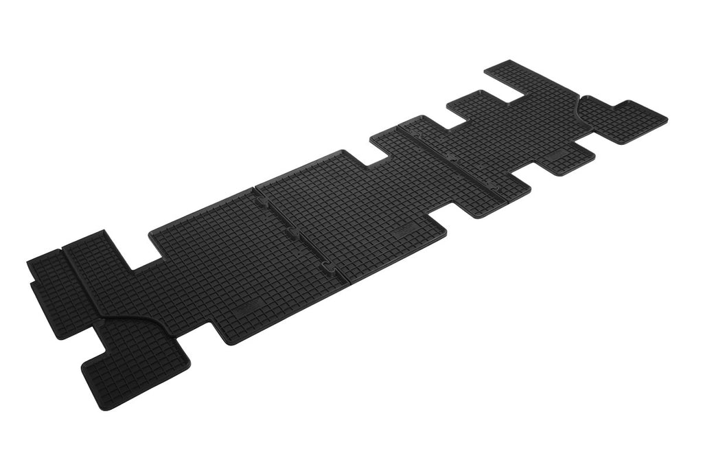 Automatten voor 3e zitrij Ford Tourneo/Transit Custom (2012-2018), Ford Tourneo Custom (2018-2023) - 3-delig - Rubber