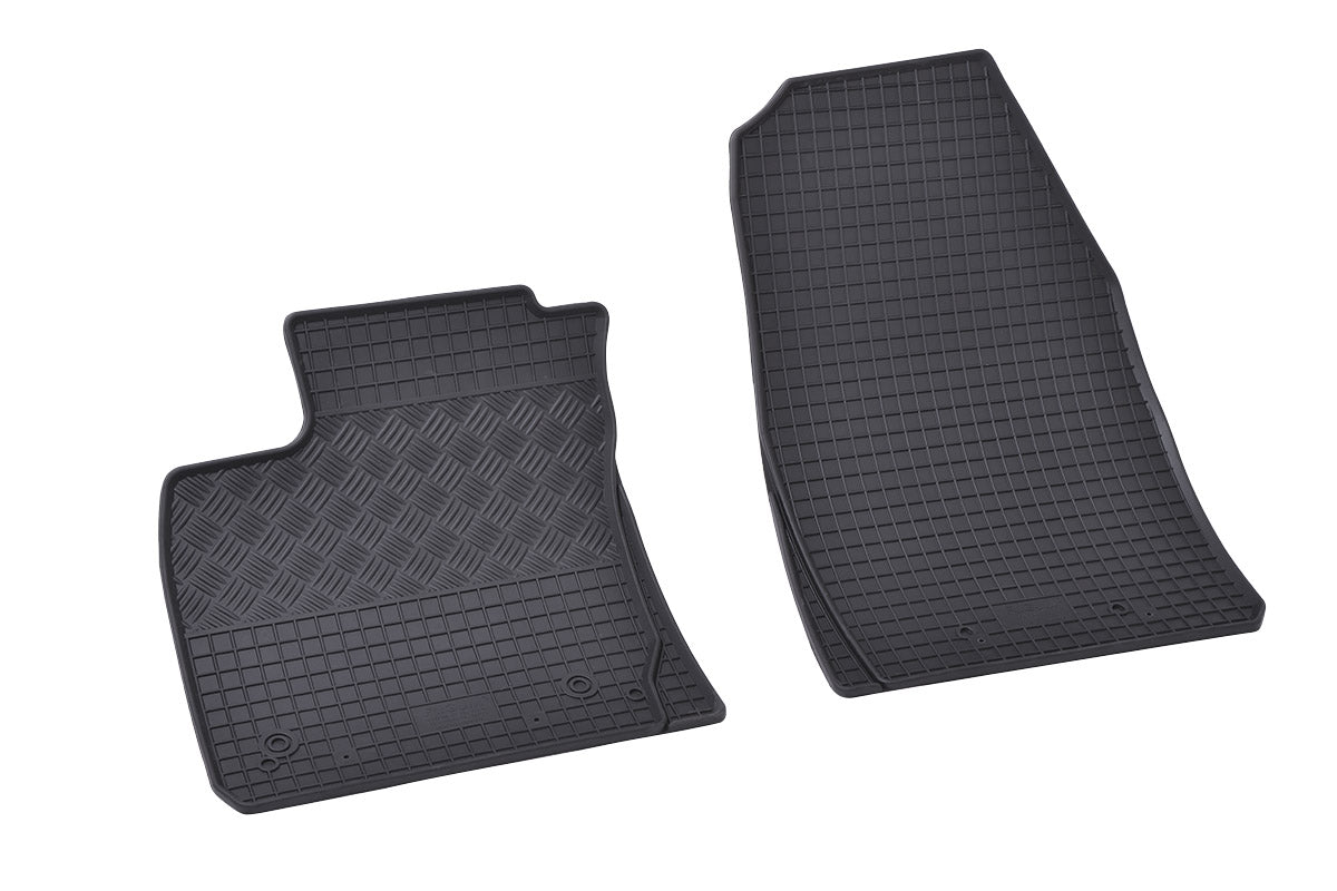 Rubber automatten voor Ford Transit Courier (2-zits) (2014-2023) - Rubber - 2-delig -