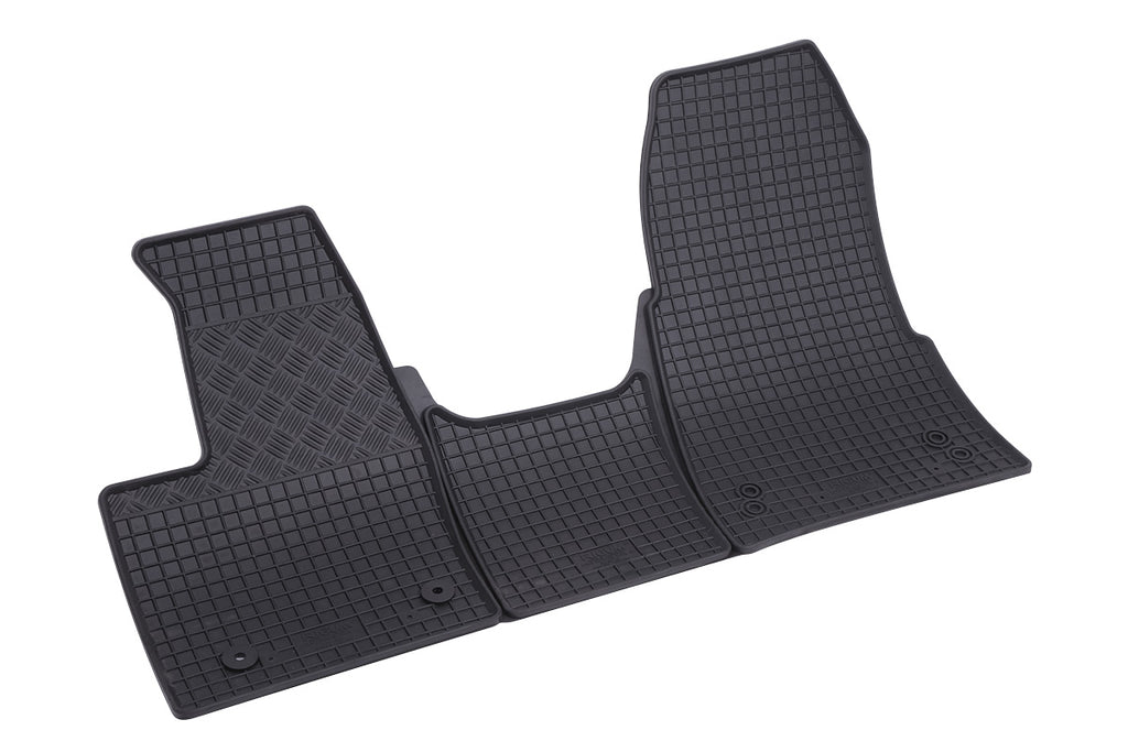Rubber automatten voor Ford Tourneo Custom (2/3-zits automaat) (2018-2023)