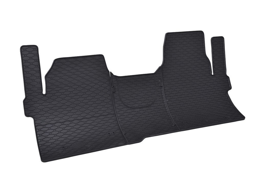 Automatten voor Ford Transit Custom, Tourneo Custom (vanaf 2024), Volkswagen T7 Transporter en Caravelle (vanaf 2025) - 3-delig - Rubber