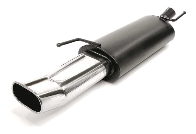 Novus RVS einddemper voor Vw Golf 3, Golf 3 Cabrio - 75 x 135mm - DTM