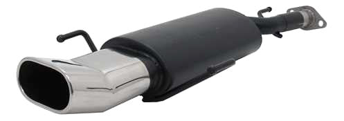 Novus RVS einddemper voor Opel Astra G Hatchback - 75 x 135mm - DTM