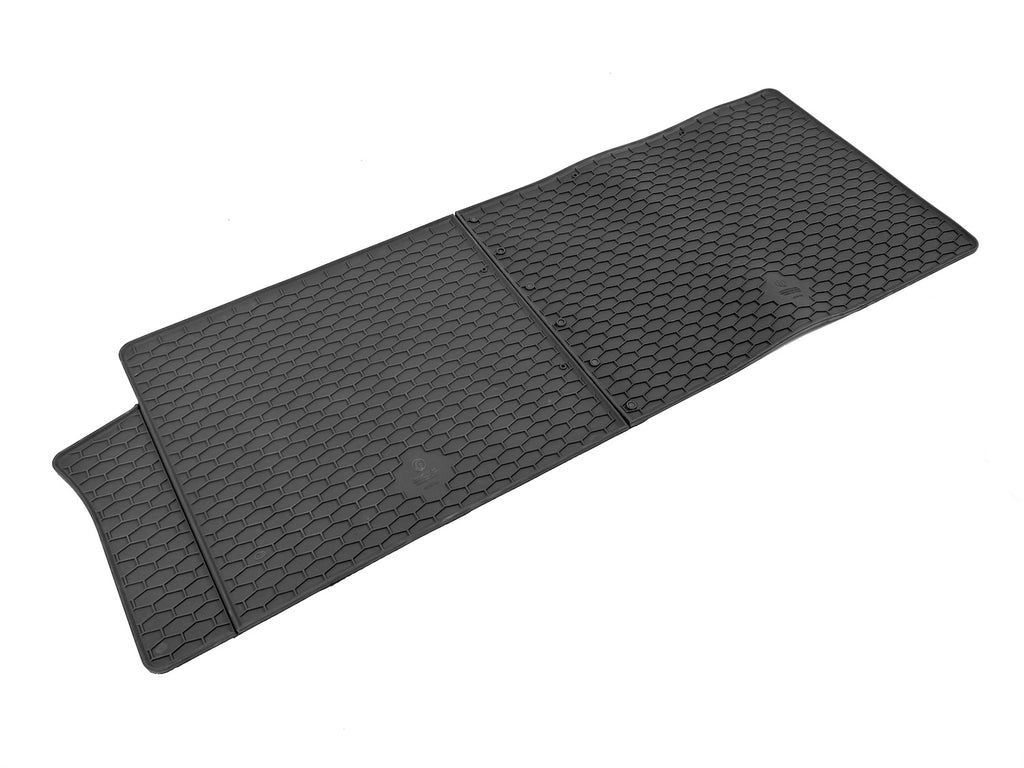 Automatten voor Ford Transit Custom (2022-heden), Volkswagen T7 Transporter/Caravelle (2024-heden), 2e zitrij - 2-delig - Rubber - 2e zitrij