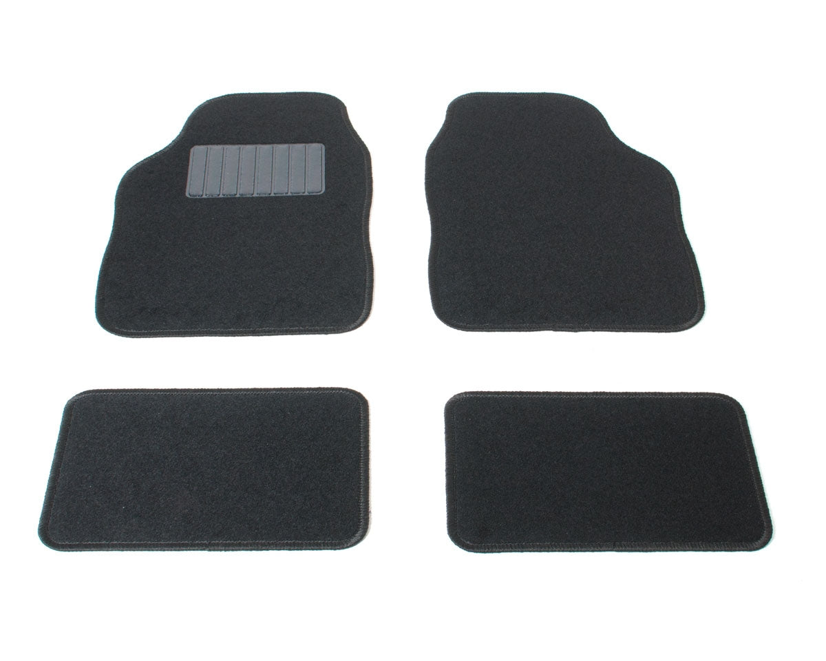 Automatten voor Universele zwart stoffen automatten - 4-delig - Naaldvilt - 4-delig - Complete set