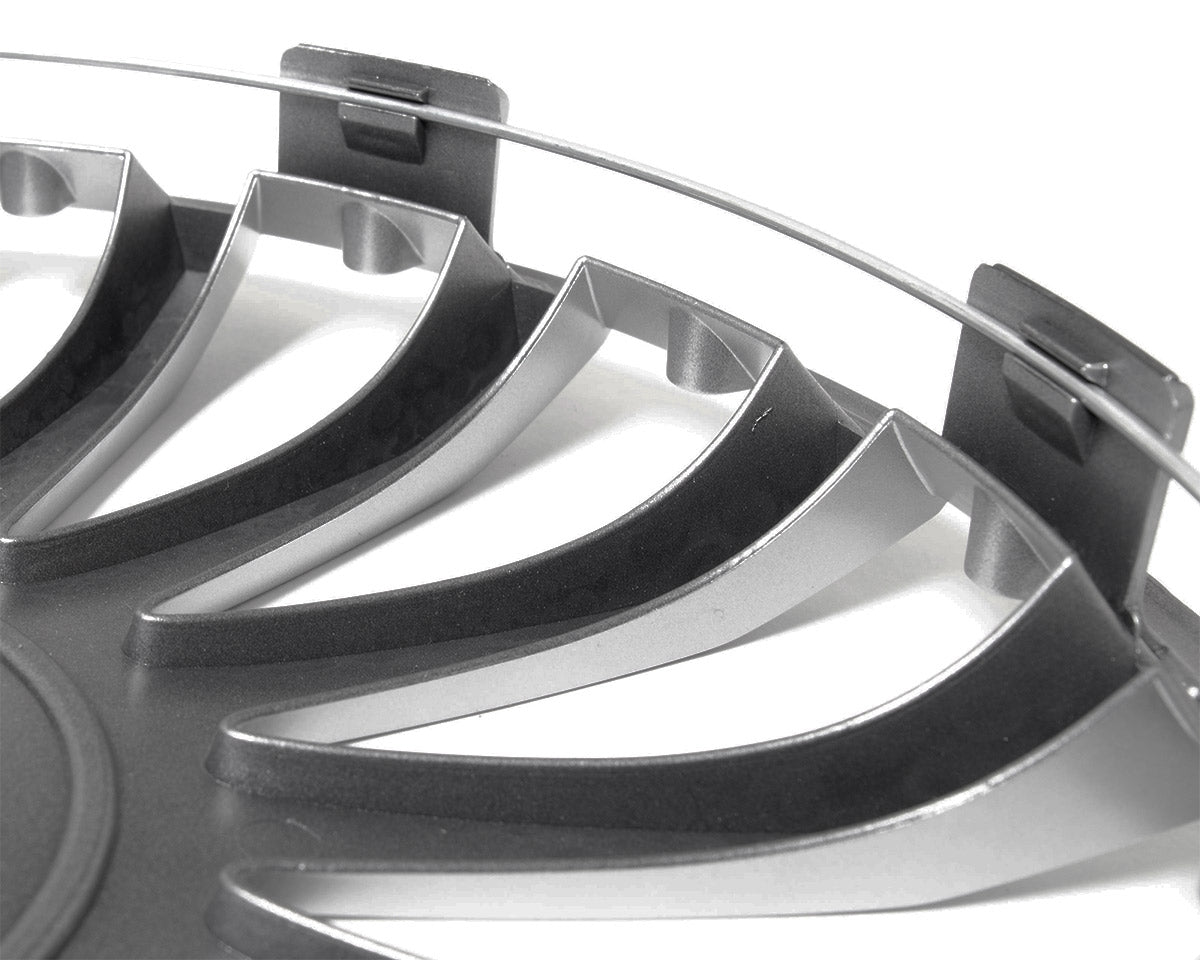 Wieldoppen Wind Zwart & Zilver 16 inch - 4 stuks