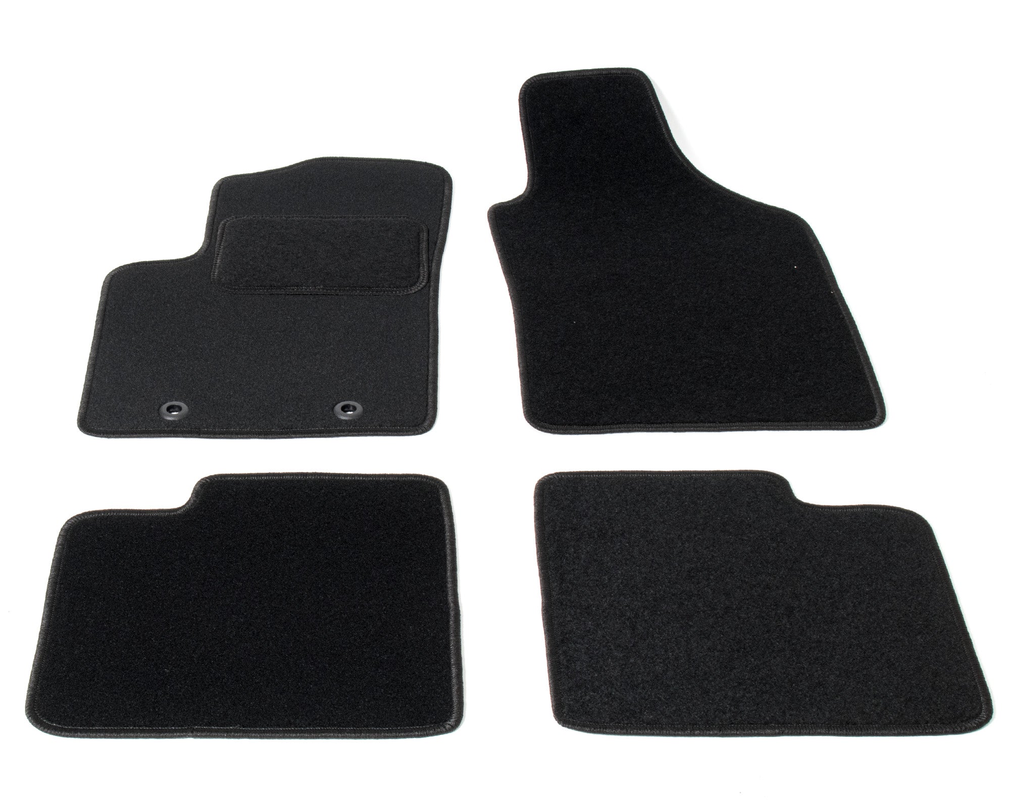 Automatten voor Fiat 500 (2007-06.2012), niet voor de facelift modellen - Naaldvilt - 4-delig - Complete set