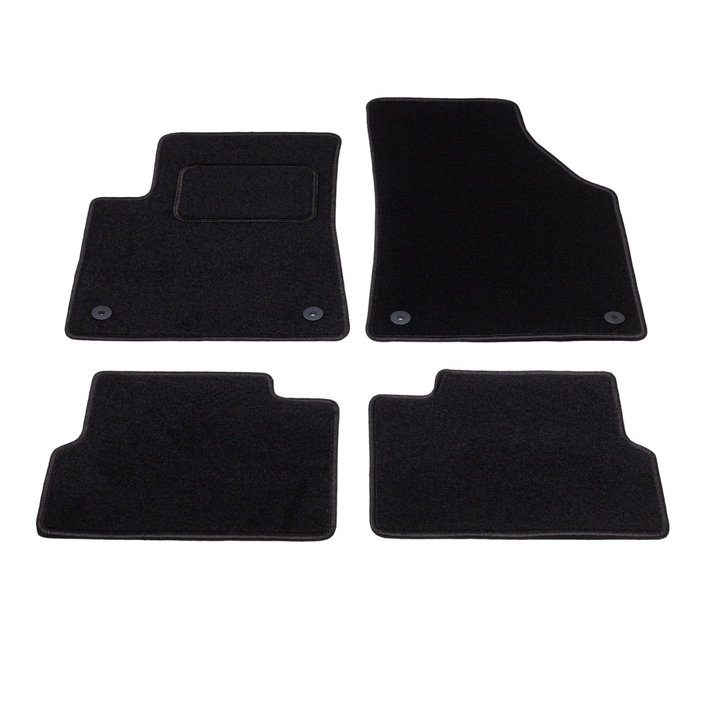 Automatten op maat - zwart stof - Jeep Cherokee (KL) vanaf 2014