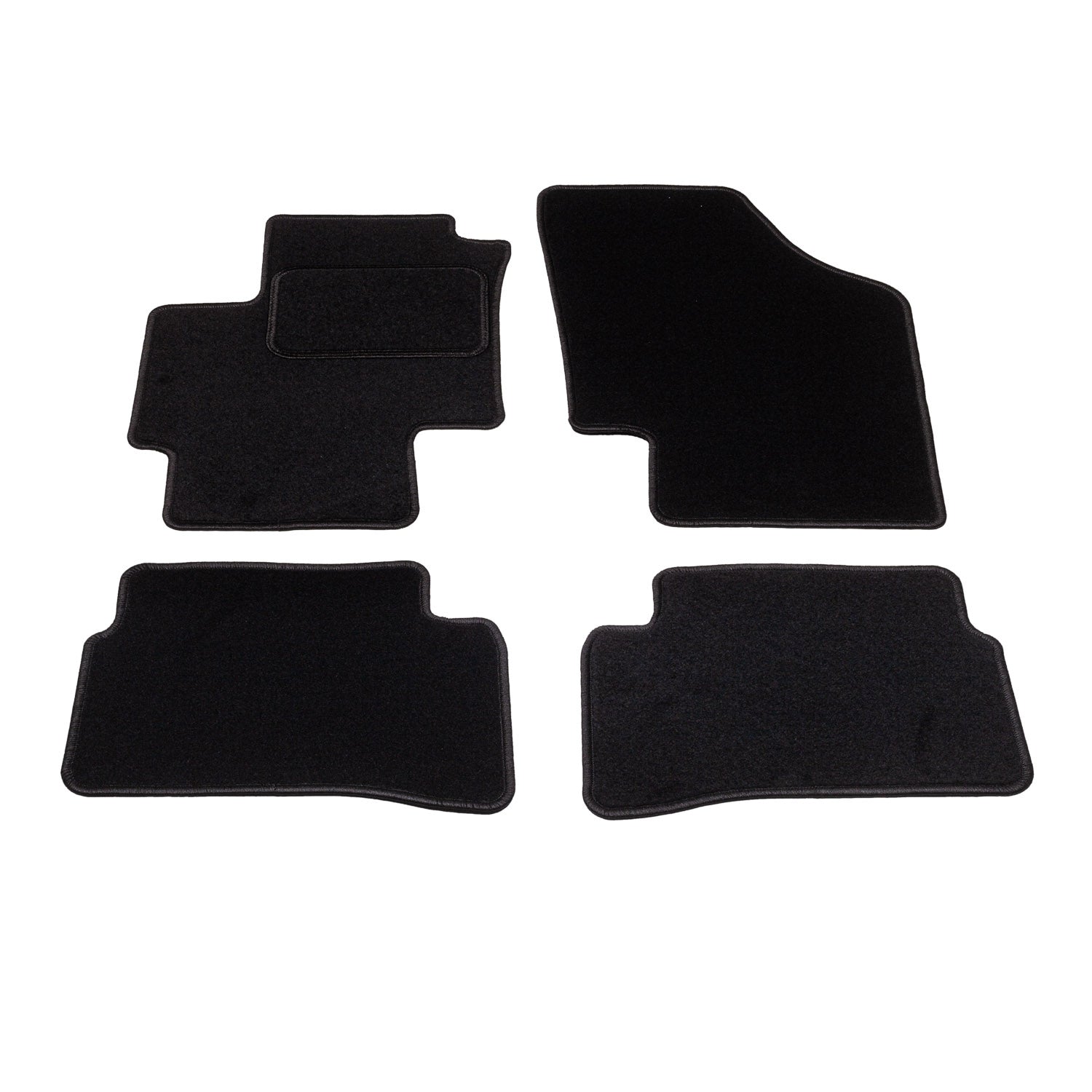 Automatten op maat - zwart stof - Kia Rio 2005-2011