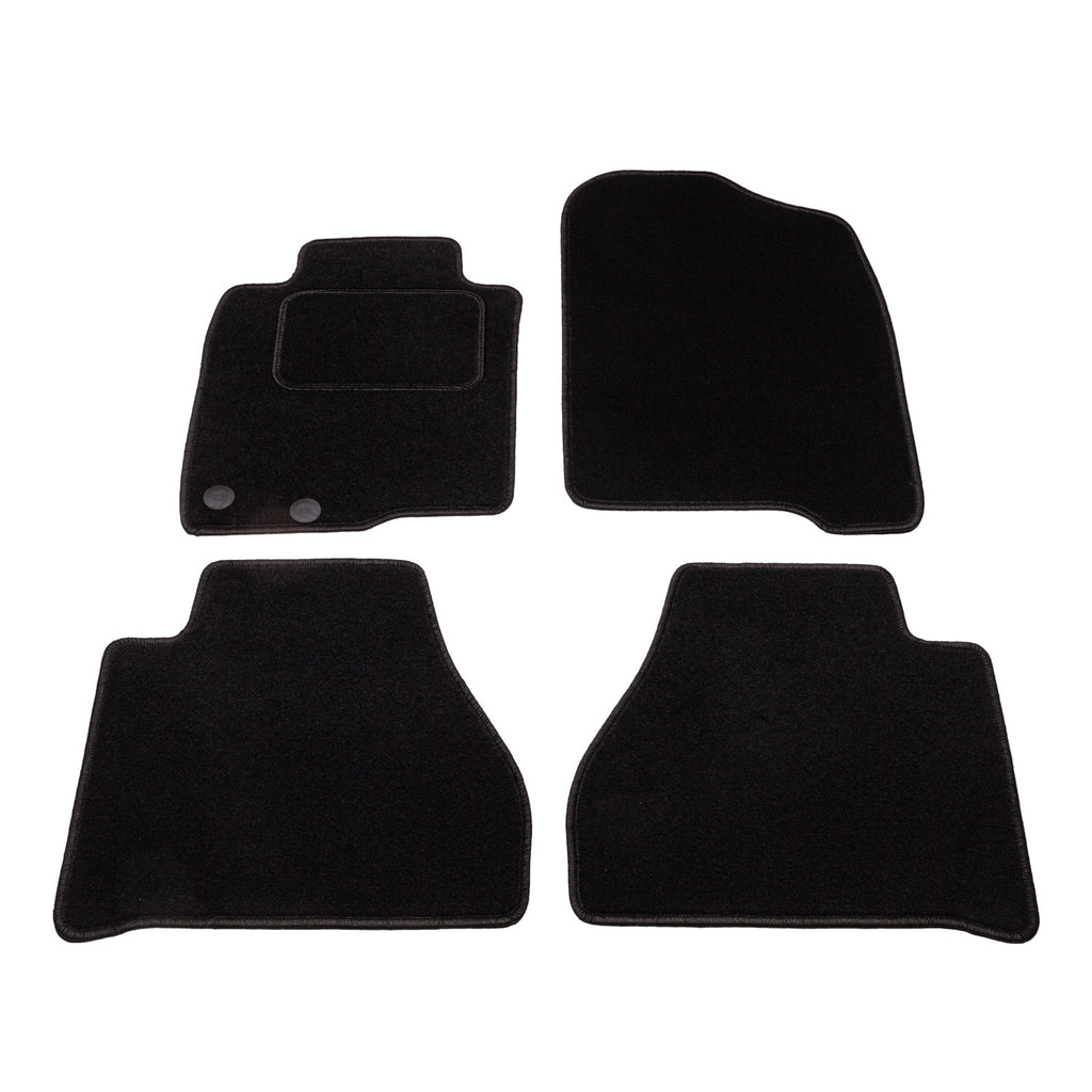 Automatten op maat - zwart stof - Nissan Navara (D23) vanaf 2014