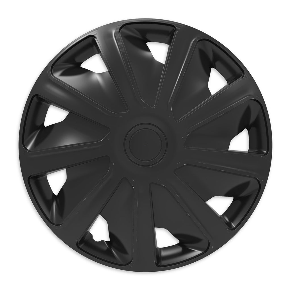 Wieldoppen Craft Zwart 16 inch (bolle velgen) bedrijfswagen - 4 stuks