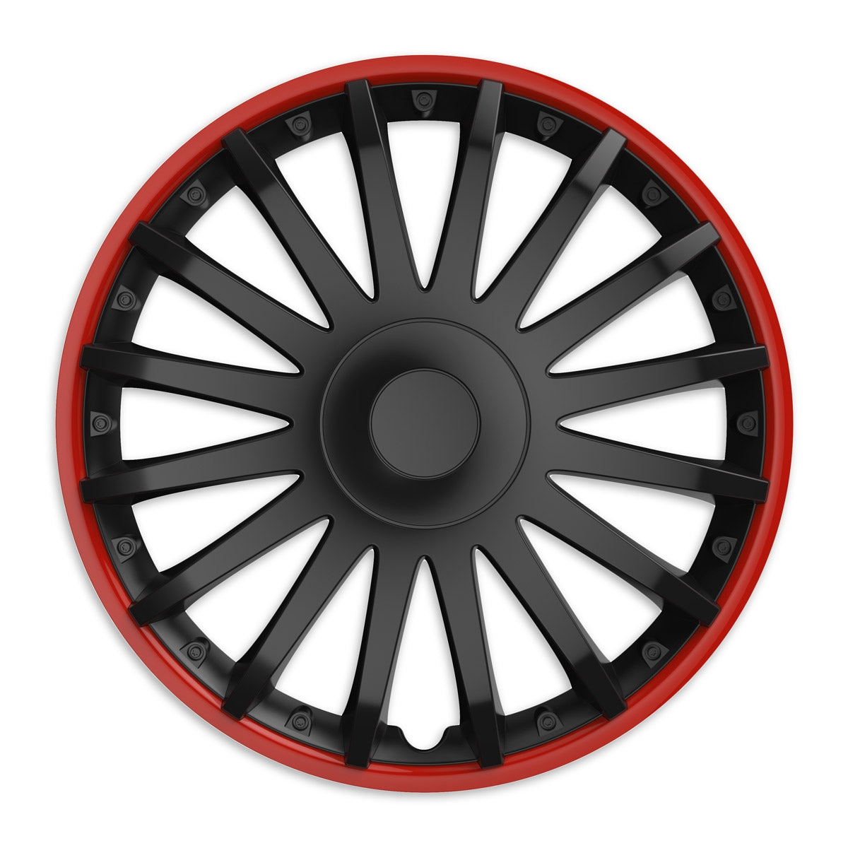 Wieldoppen Crystal RO zwart 15 inch - 4 stuks