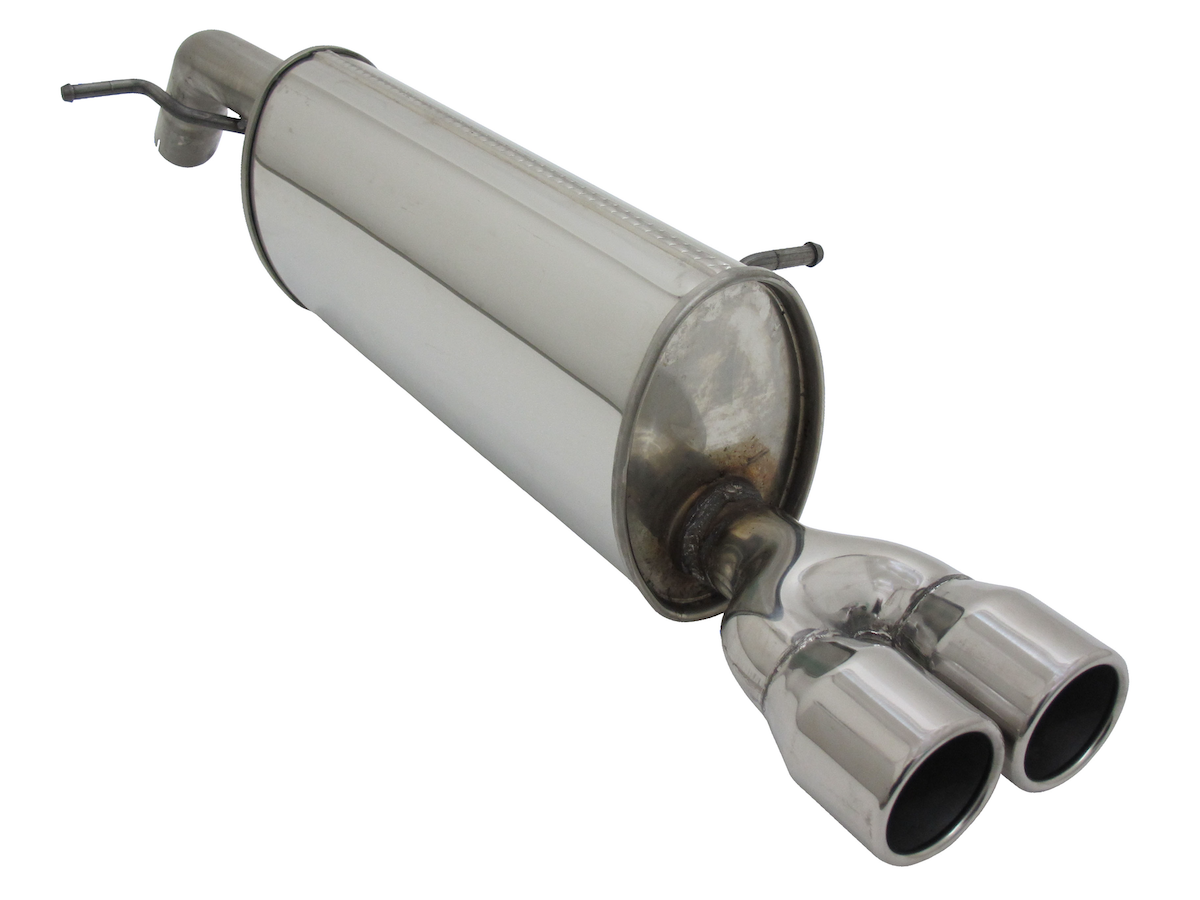 Novus RVS einddemper voor Peugeot 208 GTI  - 2x76 mm