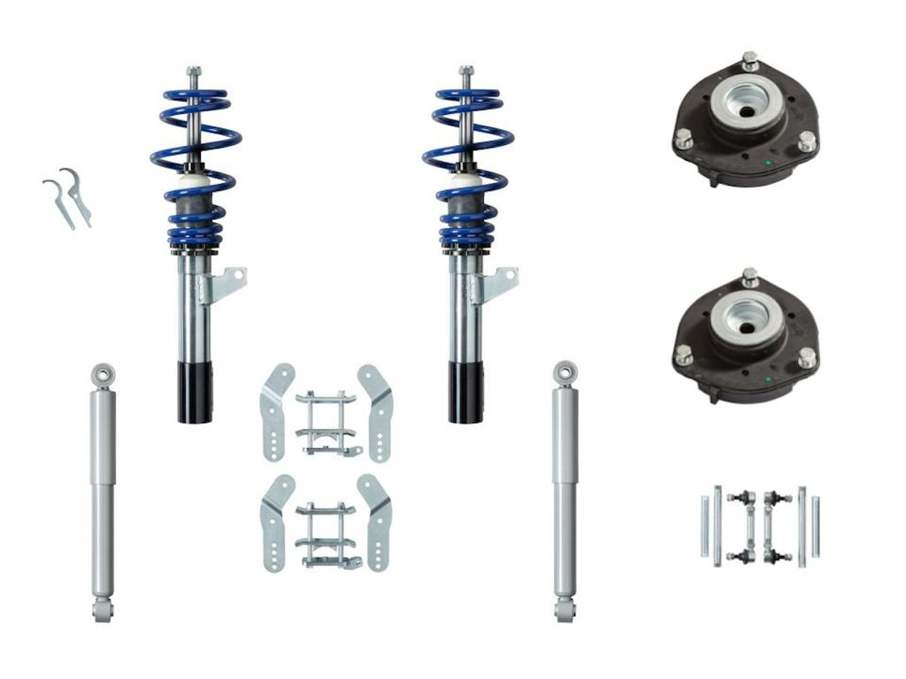 Triple-S schroefset voor VW Caddy 3 en 4 (2004-2020) met koppelstangen en toplagers