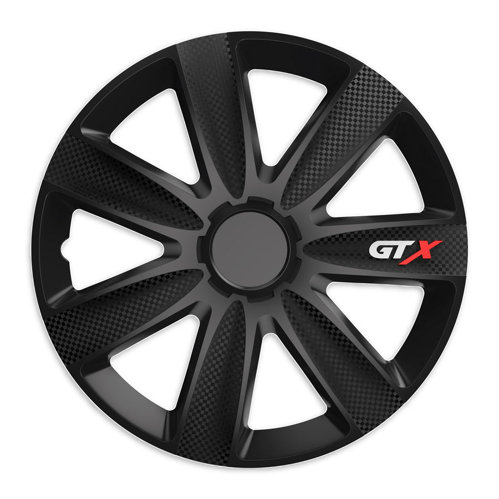 Wieldoppen GTX Carbon zwart 15 inch - 4 stuks