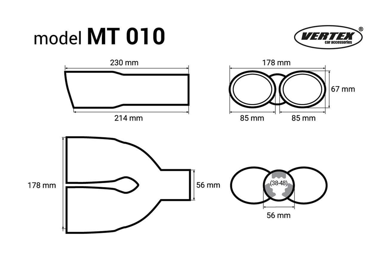 Universeel RVS sierstuk - MT 010