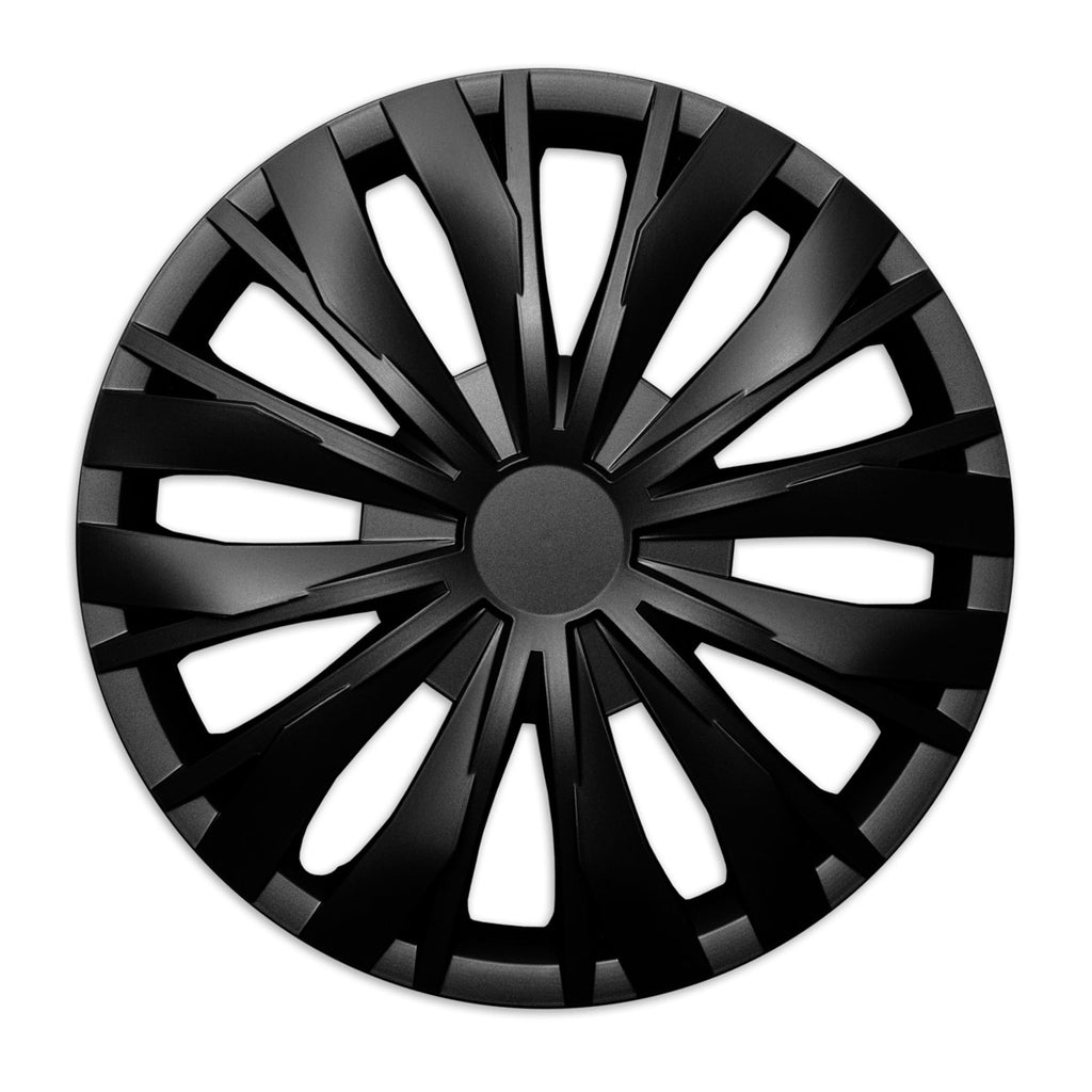 Wieldoppen Lion zwart 16 inch - 4 stuks